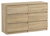 Komoda Do Salonu Sypialni Na Rzeczy 120 x 30 x 77 CM Pari 6 Dąb Sonoma