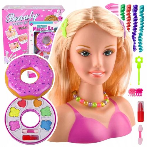 LALKA GŁÓWKA głowa lalki do czesania układania fryzur i malowania makijażu na Arena.pl