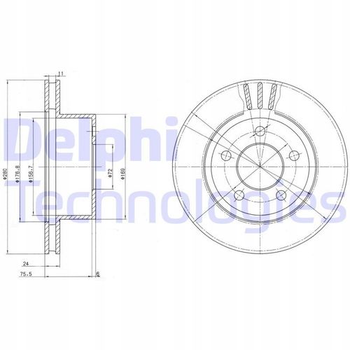 TARCZA HAM PRZOD 280X24 V na Arena.pl