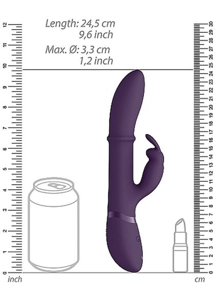 Wibrator Króliczek Wielofunkcyjny 10 Trybów 24Cm zdjęcie 7