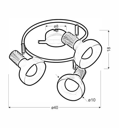 Puerto spirala 3x40W E14 biały na Arena.pl