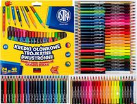 Kredki ołówkowe ASTRA dwustronne 24=48