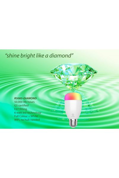 Smart Żarówka WiFi LED 6W E27 Diamond Woox R5085 zdjęcie 4