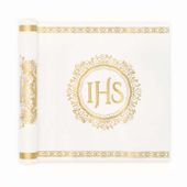 Bieżnik komunijny Komunia Święta IHS, 30 cm x 5 m