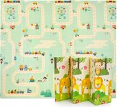 MATA PIANKOWA ŻYRAFA -CYRK ULICA DWUSTRONNA SKŁADANA DUŻA DLA DZIECI