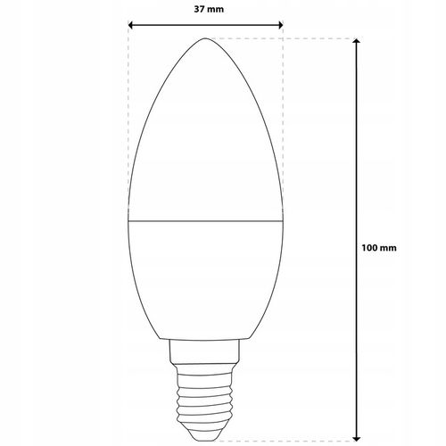 6x Żarówka LED E14 ŚWIECZKA 10W = 75W 1100lm 6500K Zimna Lumiled na Arena.pl