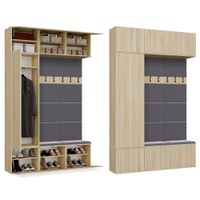 Garderoba HAGA III/1Sz2W DĄB SONOMA + 2x Wieszak