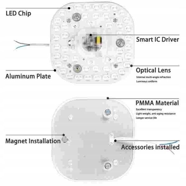 Wkład Do Plafonów Led Panel Plafon 18W Zimny zdjęcie 3