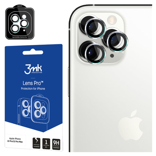 apple iphone 11 pro/11 pro max - 3mk lens protection pro silver na Arena.pl