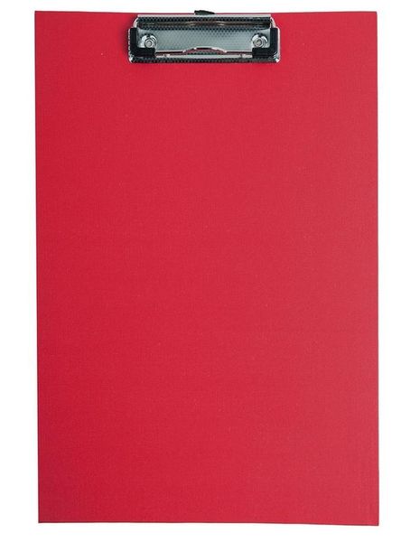 DESKA CLIPBOARD A4 PVC D.RECT RED zdjęcie 1