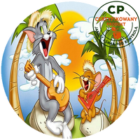 Opłatek na tort Tom i Jerry