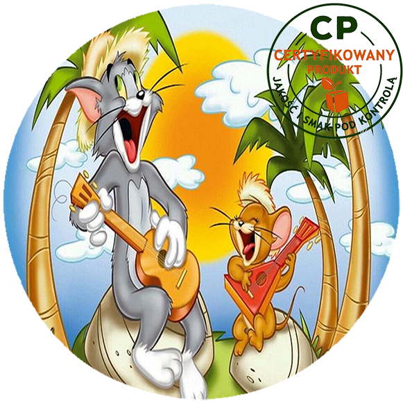 Opłatek na tort Tom i Jerry zdjęcie 1