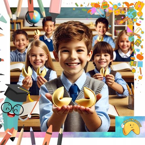 Ciasteczka z wróżbą szkolne dla uczniów dzieci pozytywny komplement 50 na Arena.pl