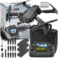 DRON KONTROLER Z LCD 2 kamery ZABAWKA 115G WIFI 3x AKU 300m OpticalFlow