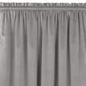 Zasłona VILA velvetowa z tunelem 135x245 szara wzór 2 Homede
