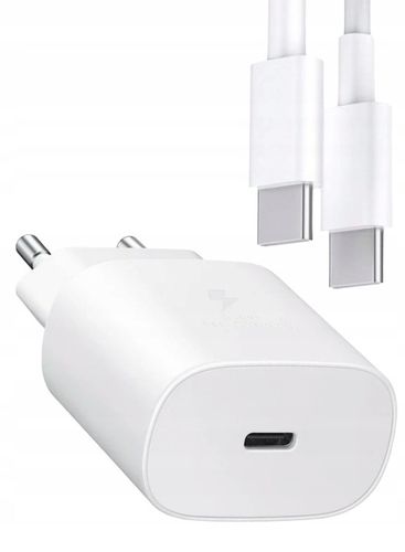 SZYBKA ŁADOWARKA SIECIOWA KOSTKA 25W + KABEL USB-C 1M na Arena.pl