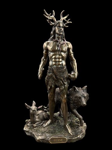 MYŚLIWY HERN Z JELENIEM I WILKIEM VERONESE WU76981A4 na Arena.pl