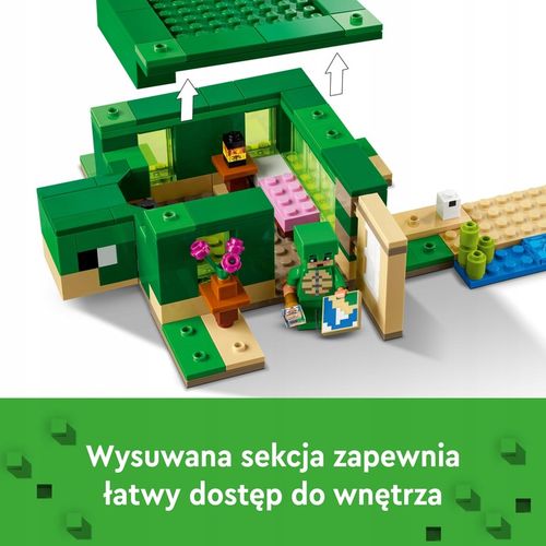 LEGO Minecraft Domek na plaży żółwi 21254 na Arena.pl