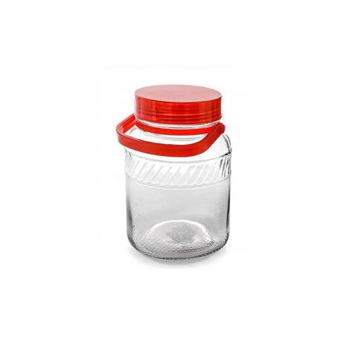 SŁOIK SZKLANY Z POKRYWKĄ I UCHWYTEM DO KISZENIA NA OGÓRKI 3 L na Arena.pl