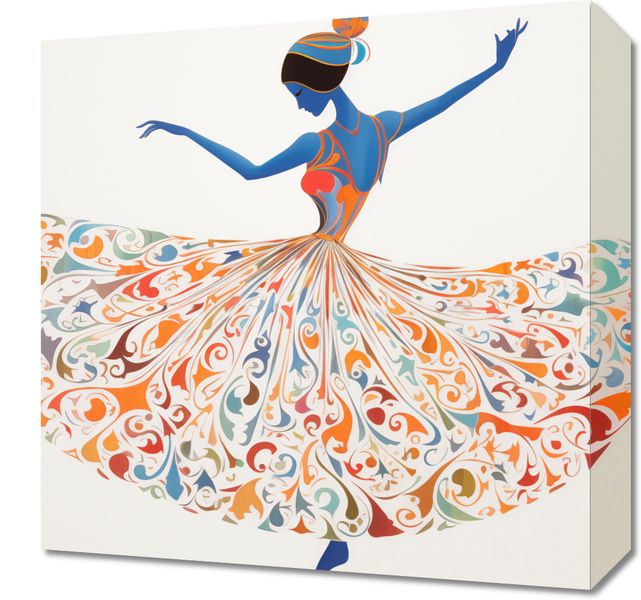 Obraz 40x40cm Wirująca Balerina zdjęcie 1