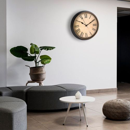 Zegar ścienny czarny 33 cm na Arena.pl