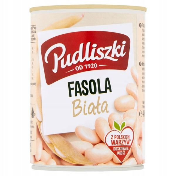 Pudliszki Fasola biała 400 g zdjęcie 1