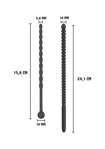 ribbed penis dilator set 2 pcs black na Arena.pl