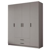 Szafa ADA I 160 cm - pojemna garderoba - KASZMIR+CZARNY