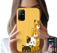 ETUI DO OPPO RENO 5Z / A94 5G - LOVE CAT, WZORY Z KOTAMI, CASE + SZKŁO