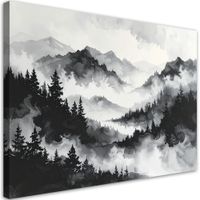 Obraz do salonu sypialni biura, Góry i las 120x80