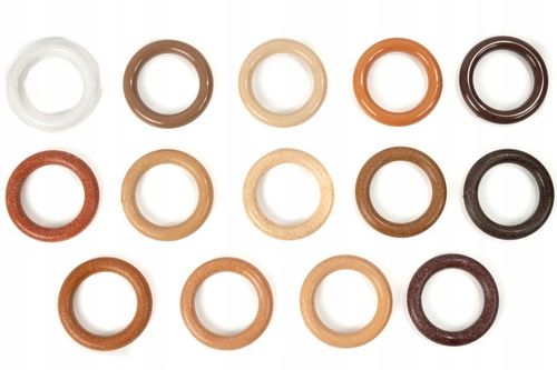 Żabki do karniszy kółek drewnianych ruchome żabka do firanek 100 SZTUK na Arena.pl