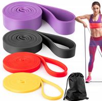 GUMY OPOROWE DO ĆWICZEŃ ZESTAW 4 SZT. MOCNE POWER BAND FITNESS 4X