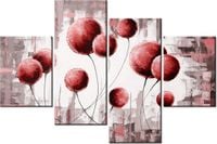 140CM 70 OBRAZ ABSTRAKCYJNE DMUCHAWCE CZERWIENI ŚCIENNY