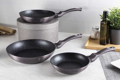 zestaw 3 patelni granitowych berlinger haus bh-6903 carbon pro na Arena.pl