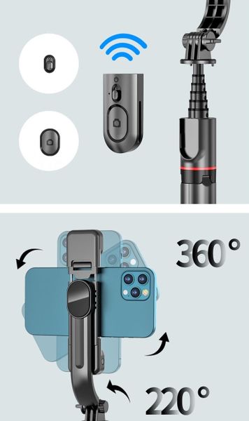 Feegar Kijek Do Selfie Stick Tripod Bluetooth Led zdjęcie 16