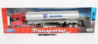 welly truck z przyczepą 1:32 scania 730 oil 6722