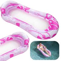 Materac do Pływania z Siatką Leżak Wodny Dmuchany do Wody