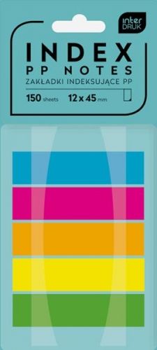 ZAKŁADKI INDEKSUJĄCE PP 12X45MM INTERDRUK zdjęcie 2