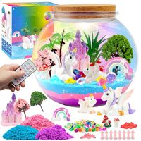 ZESTAW DO TWORZENIA KRYSZTAŁ TERRARIUM DIY DLA DZIECKI Z DIODĄ LED I PILOT