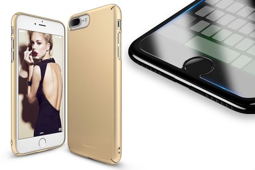 ETUI RINGKE SLIM IPHONE 8/7 PLUS + SZKŁO 3MK FG na Arena.pl