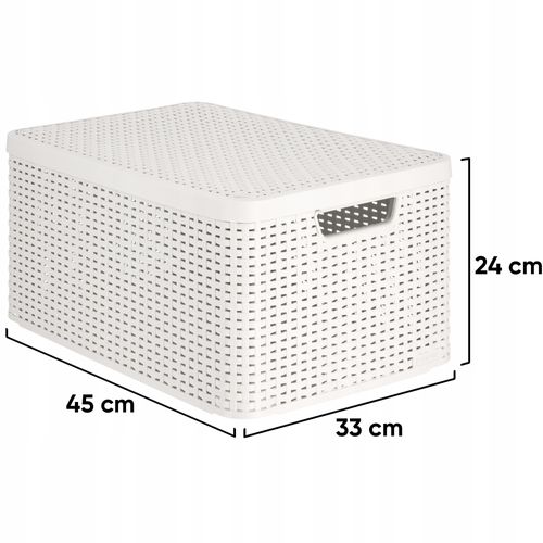 Curver Koszyk Pojemnik Organizer Z Pokrywką 30L na Arena.pl