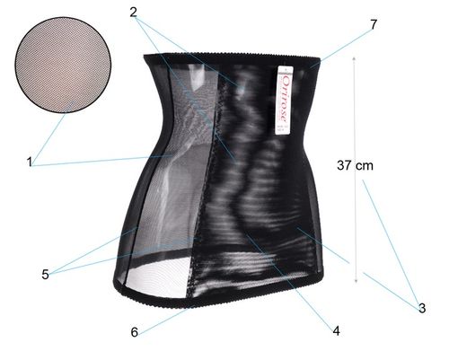 Orirose Wysoki PAS gorset mocno WYSZCZUPLAJĄCY modelujący BRZUCH poporodowy na Arena.pl