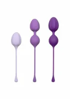 calexotics kegel training 3 pcs - zestaw do ćwiczeń mięśni dna miednicy