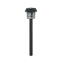 Lampa ogrodowa solarna wbijana latarenka LED kolumna biała zimna