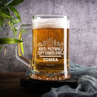 Kufel do piwa z grawerem 500 ml PREZENT DLA NIEGO