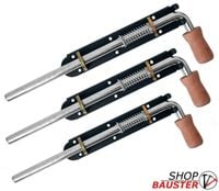 ZASUWA SPRĘŻYNOWA   250mm WĄSKA  (czarna) RYGIEL RYGIELEK DO BRAMY DRZWI