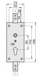 zamek kastel-2 poziomy - mp zn k-2