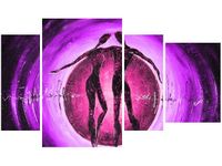 OBRAZ DANCING LOVE ABSTRAKCJA KOCHANKOWIE 3 KOLORY