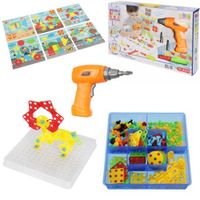 LT319 KLOCKI KONSTRUKCYJNE 6W1 3D WIERTARKA ŚRUBKI KLOCKI PUZZLE