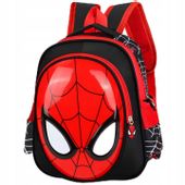Plecak szkolny dla dziecka dzieci przedszkolaka Spider, Czarny/Czerwony